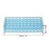 uxcell Detachable Polypropylene Test Tube Holder Rack 40 Hole for 15-18mm Tubes Light Blue