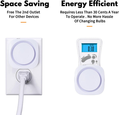 4 Packs Dimmable Warm Night Lights Plug into Wall, Night Light with Dust to Dawn Sensor, Automatically Turn on and Off