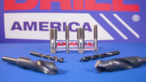 Drill America POU1/8NPTW/DRILL 1/8" Carbon Steel NPT Pipe Tap and High Speed Steel Drill Bit Set