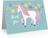 Little Notes by Comptime (12 Unicorn Thank You Cards Cards and Blank Envelopes)