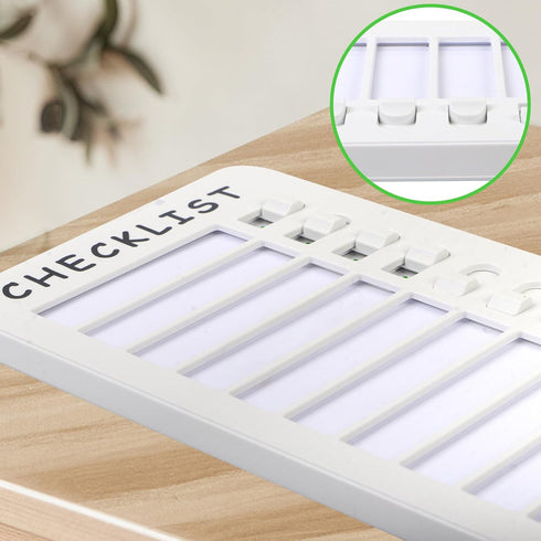 Standable Dry Erase Chore Chart, Whiteboard Checklist Board for Kids Routine with a Pen