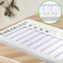 Standable Dry Erase Chore Chart, Whiteboard Checklist Board for Kids Routine with a Pen