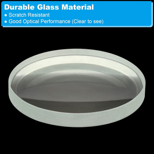 PATIKIL 8" Focal Length Double Concave Lens, 50mm Diameter Glass Optically Polished for Physics Experiment