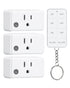 Remote Control Outlet with All On/Off Switch, 200FT Long Range Wireless Light
