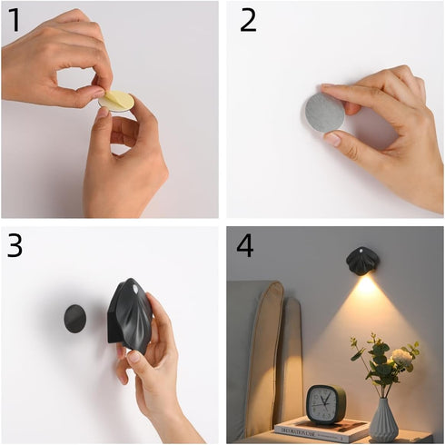 Generic 3 3 (3) Rechargeable Automatic Motion Sensor Night Light with Light Modes & Color Temperatures | USB-C Fast