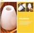 30mm White Plastic Lamp Shade Replacement - Flat Top Hard Hat Style Light Cover for Floor/Table Lamps, Center Hole