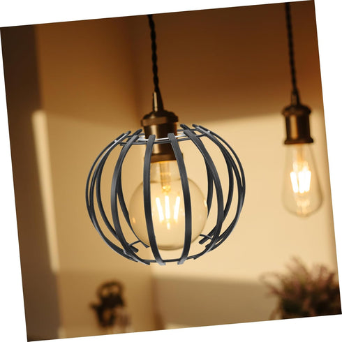 Zerodeko European and American Iron Simple Chandelier, Vintage Industrial Metal Wire Cage Lamp Shade