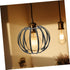 Zerodeko European and American Iron Simple Chandelier, Vintage Industrial Metal Wire Cage Lamp Shade