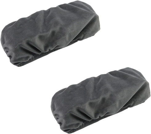Office Chair Armrest Pads Covers for Elbow and Forearms, Removable Slipcovers, Dark Grey