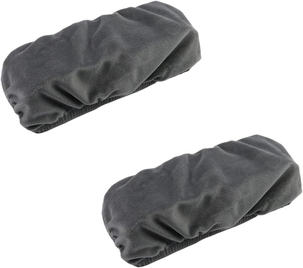 Office Chair Armrest Pads Covers for Elbow and Forearms, Removable Slipcovers, Dark Grey