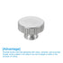 uxcell 6Pcs M3 x D11mm x H7mm Stainless Steel Knurled Thumb Nuts, Silver Fasteners for 3D Printer Parts