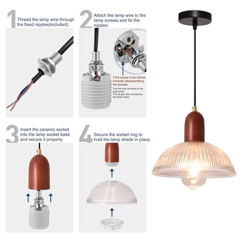 SDQCLIIF E26 Bulb Bulb Bulb (2) Lamp Socket with Metal Shade Ring, UL Listed Medium Base Light Socket, Standard
