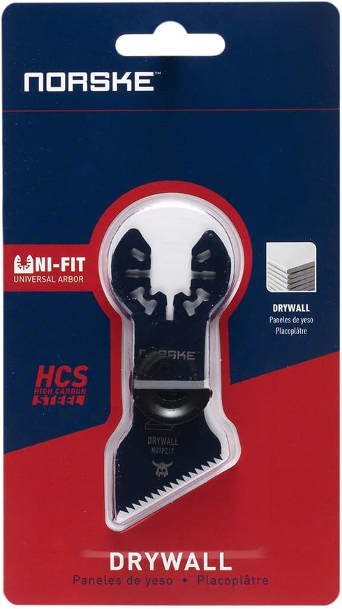 Norske Tools NOTP217 Oscillating Multi Tool Accessory Blade - Universal Fit for Drywall Cutting