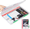Lemical Portable A4 Magazine File Box, Transparent Plastic Document Organizer with Buckle Closure