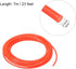 uxcell Pneumatic Air Tubing, 4mm OD x 2.5mm ID 7m (275 Inch) PU Polyurethane Air Compressor Tubing Hose Pipe Orange