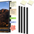BEIZMHBO 6PCS Monitor Memo Board Set, 4 Transparent Acrylic Computer Monitor Side Panel