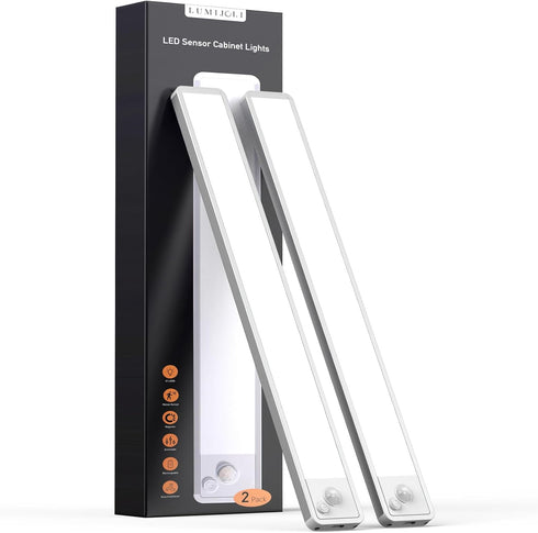 LUMIJOLI Under Cabinet Lighting Wireless LED Motion Sensor Magnetic Light 2200maAh Rechargeable Indoor