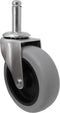 Shepherd Hardware 9807 3-Inch Swivel Stem Caster - Rubber Wheel, 175-lb Load Capacity