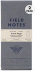 Field Notes Front Page 2-Pack of Reporter's Notebooks - 3.75" x 8"