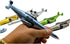 Lopenle 10PCS Novelty Helicopter Gel Pen, Cool Airplane Shape Pen with 24 Refills for School Office Party