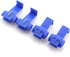 ZYAMY 100PCS Scotch Lock Quick Splice Wire Terminals - Cold Pressed Insulated Snap Lock Connectors for AWG 16-14