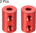uxcell 4mm to 4mm Bore Rigid Coupling Set Screw L20XD12 Aluminum Alloy, 2pcs Shaft Coupler Connector for RC