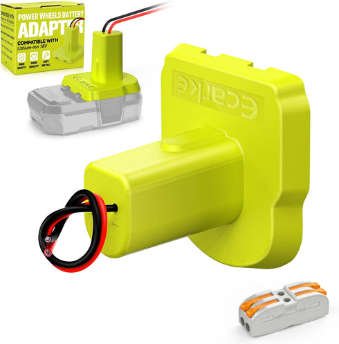 Ecarke Power Wheels Adaptor for Ryobi 18V One+ P108 P107 P102 Battery Dock Connector for RC Toy & Car
