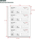 DESEN 2-Part 7-5/8" 11", 200 Sets 4 Carbonless Money and Rent Receipt Book, x Spiral Bound, Thick Paper, per Book