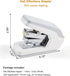 Deli Effortless Standard Desktop Stapler, Easy to Load, One Finger Touch, 25 Sheet Capacity, Includes 1000 Staples &