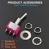 Toggle Switch AC 5A/125V 2A/250V, 3 Pin Terminals On/Off/On 3 Position SPDT Mini Toggle Switch, 10Pcs