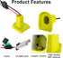 Power Wheel Adapter for Ryobi 18V Battery with 30A Fuse & Wire Terminals, Power Connector for RC Car and Robotics