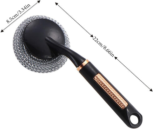 Generic Countertops, Stainless Steel Wire Scratch Brush - Heavy Duty Scrubber | Grill Grate Cleaner, Abrasive Cleaning