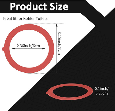 Flush Valve Seal for Kohler Canister Toilet Tank, Gasket Replacement Parts Compatible with K-GP1059291 K-4436