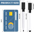 Rewritable Magnetic Dry Wipe White Board Markers Pens With Eraser Cap (100 Pcs, Black) by RETON