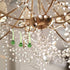 2pcs Wedding Decor Crystal Chandelier Hanging Crystal Icicle Pendant Chandelier Teardrop Prisms Drops Lamp Candle