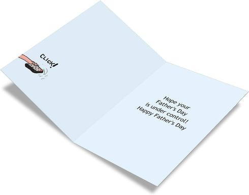 NobleWorks - Hilarious Father's Day Card with Envelope, Funny Dad Notecard Humor, Remote Control Vest C6800FDG