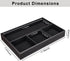 4 KINGFOM Pu Leather Desk Organizer Tray, Compartment Office Storage Supplies Stationery Drawer Tray, Nightstand