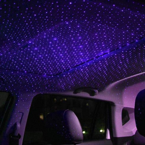 Car Roof Star Night Lights Mini LED Projection Lamp, USB Star Projector Night Light for Wedding, Ceiling, Bedroom, Party