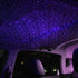 Car Roof Star Night Lights Mini LED Projection Lamp, USB Star Projector Night Light for Wedding, Ceiling, Bedroom, Party