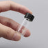 JIUWU 10pcs 5ml 1/6 Oz Scaled Clear Glass Vials, Sample Transparent Liquid Bottles with Screw Cap