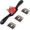 T Tulead Adjustable Metal Spokeshave, Woodworking Hand Cutting Tool with Blades