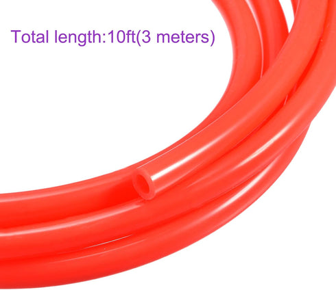 DMiotech 1/4"(6mm) ID 3/8"(10mm) OD 10 Feet Silicone Tube, Red Industrial Tubing for Water Air Pump