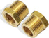 2pcs 1/2 Inch NPT Male to 3/8 Inch NPT Female Brass Pipe Fitting Reducing Hex Head Hose Adapter