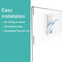 Wall Mount Sign Holder 8.5x11 Landscape, Clear Plastic Picture Frame with Double Sided Adhesive Tape, 3 Pcs