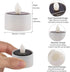 TWINKVILLA 8pcs Solar Tea Lights Outdoor Waterproof, Rechargeable Dusk to Dawn Little Solar Votive Candles, Flameless