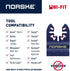 Norske Tools NOTP282 Various Wood/Metal Flush Bi-Metal Blade (3/Pack) for Oscillating Tool Accessories