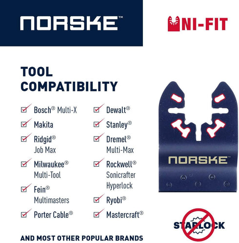 Norske Tools NOTP231 Triangle Carbide Rasp Oscillating Multi Tool Accessory