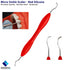 Set UNC-15 204s Dental Diagnostic Williams Periodontal Probe, Tartar Removal Scaler, Micro Sickle Scaler, College