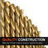 COMOWARE Left Hand Drill Bit Set, 13 Piece M2 HSS with Titanium Nitride Coating, SAE (1/16" - 1/4")
