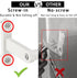 White Towel Bar 16 Inch, KLJKPA Heavy Duty Towel Bar for Bathroom Wall Hanging Bath Towels